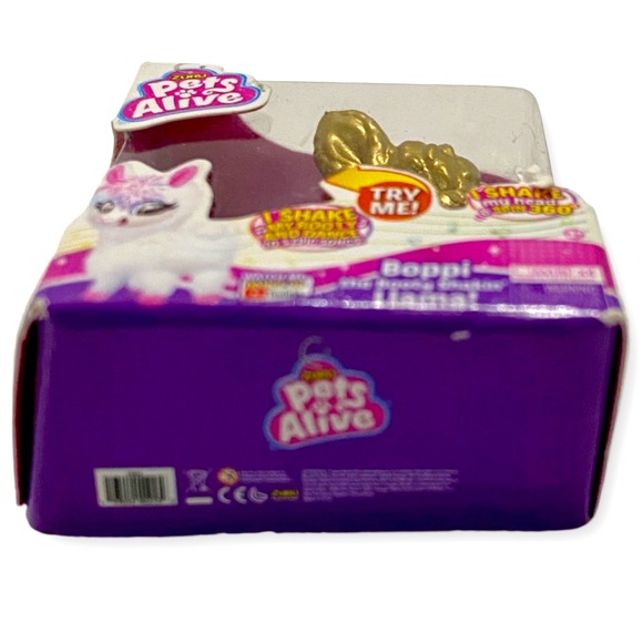 Zuru, Pets Alive, Super Rare, Gold Boppi Lama Mini Pet, Series 2, #12 - Picture 9 of 10